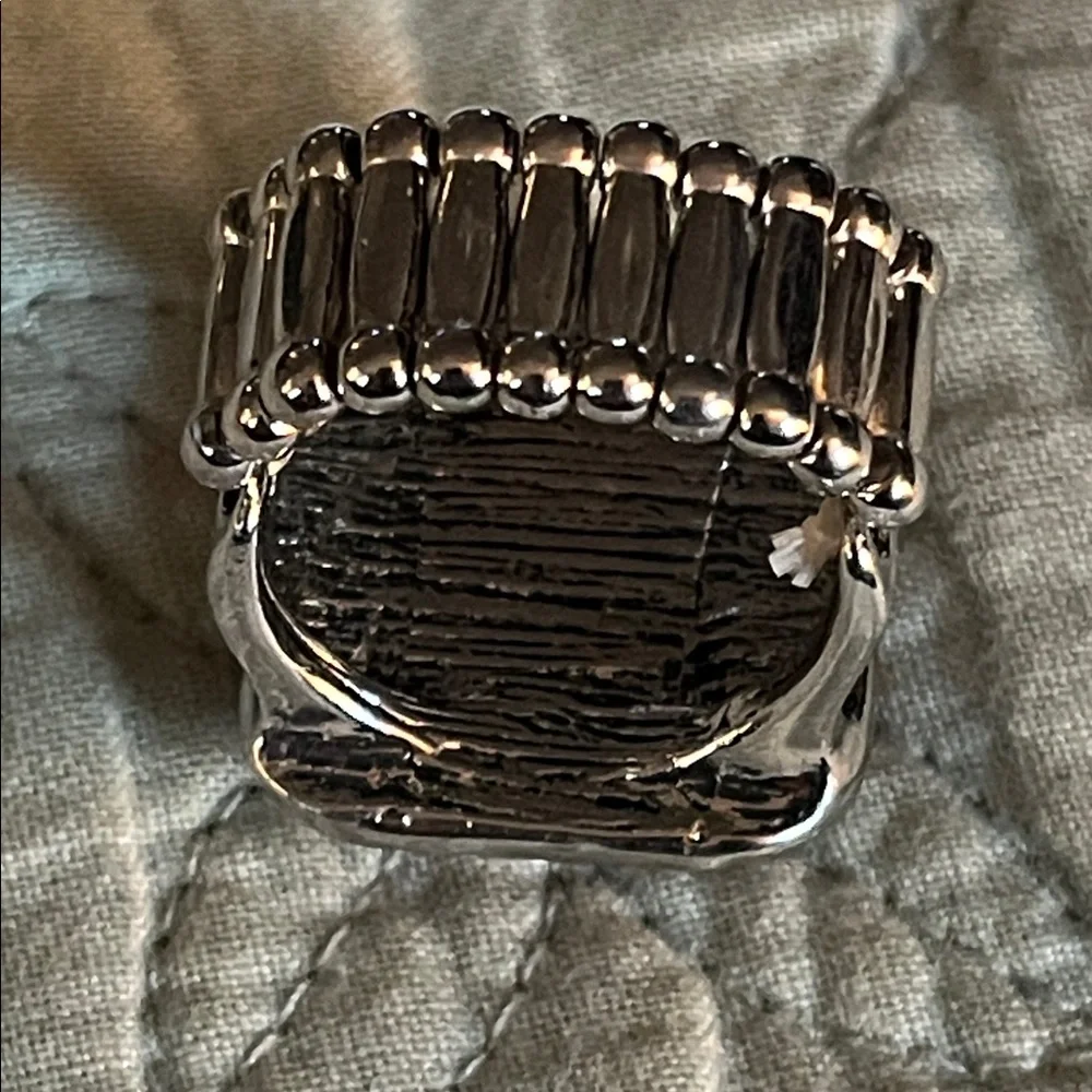 Statement Pink Square Crystal Ring with Clear Halo